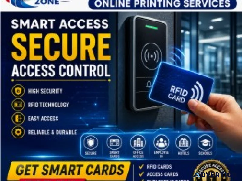 Rfid card printing online printing service id card and digit