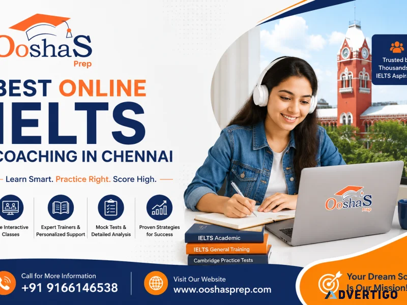 Best online ielts coaching in chennai ooshasprep