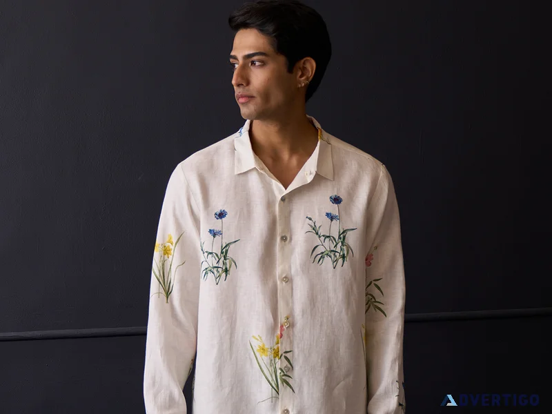 Explore linen shirts for men online at manan