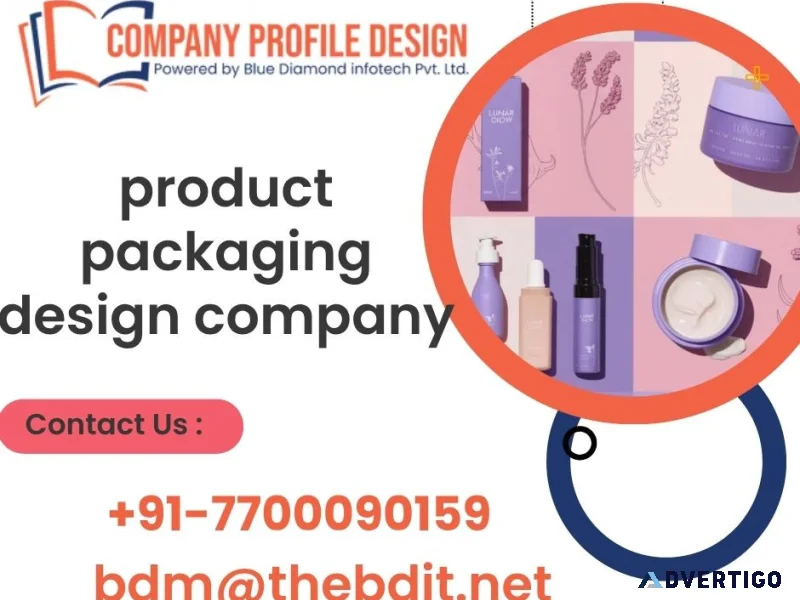 Product packaging design company for attractive and marketready