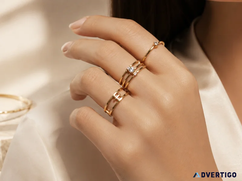 Gold rings designs for men women online