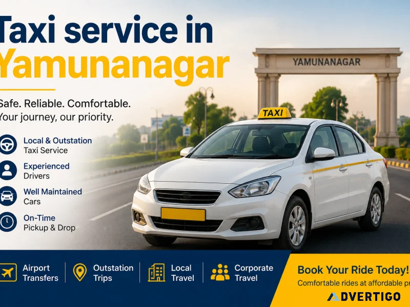 Reliable cab and taxi service in yamunanagar for comfortable