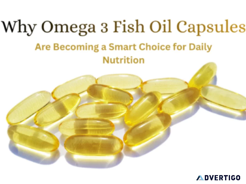 Omega 3 fish oil capsules for heart health joint support