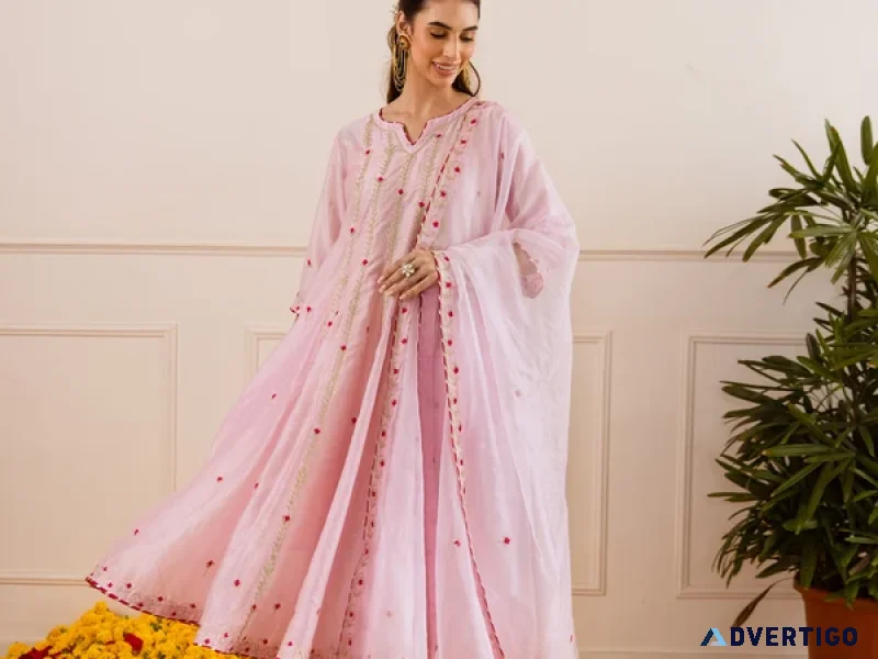 Designer anarkali suits for weddings and festive occasions