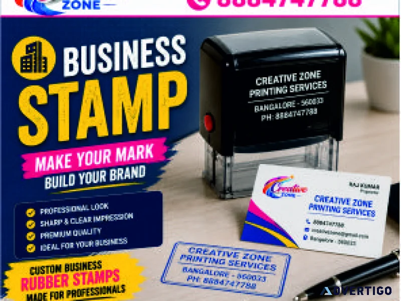 Online service rubber stamp delivery same day online service