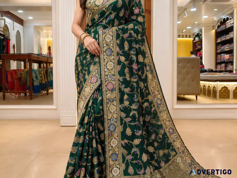 Buy pure banarasi silk saree for wedding