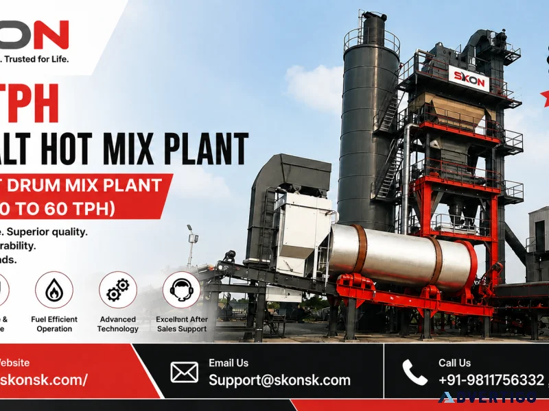 Asphalt drum mix plant dm 45 40 to 60 tph