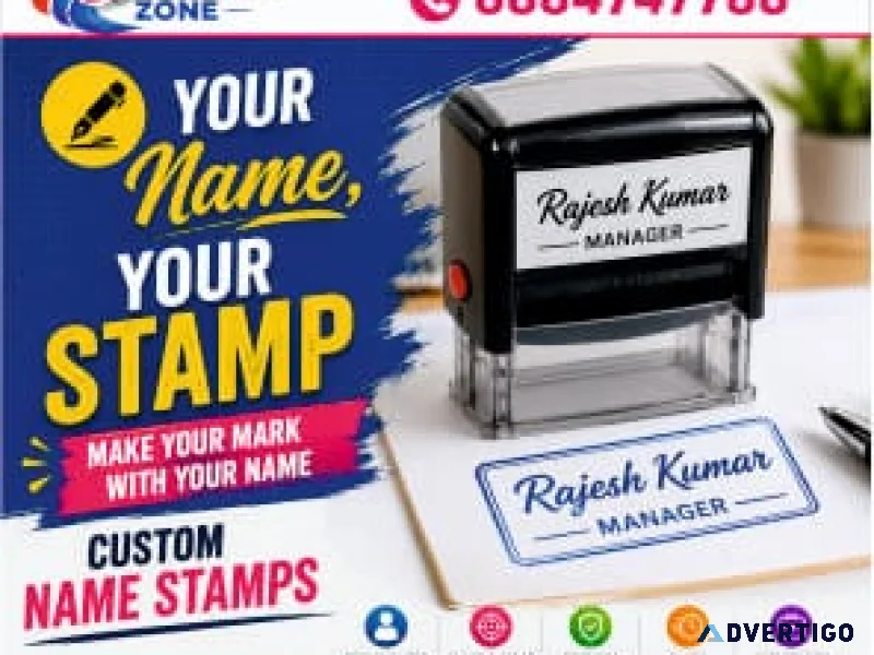 Rubber stamp for businesses rs 300 round square rubber s