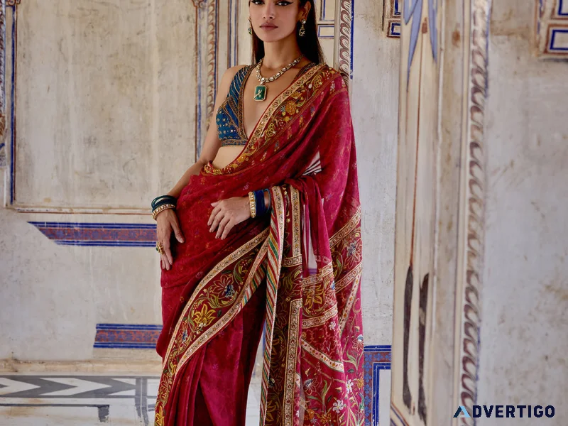 Shop Designer Wedding Sarees Online Kalista 