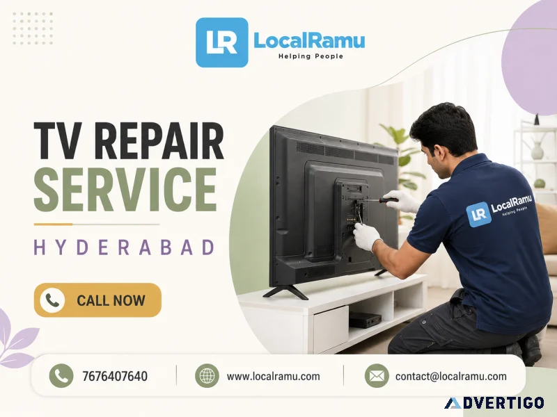 Expert tv repair and installation across hyderabad with localram