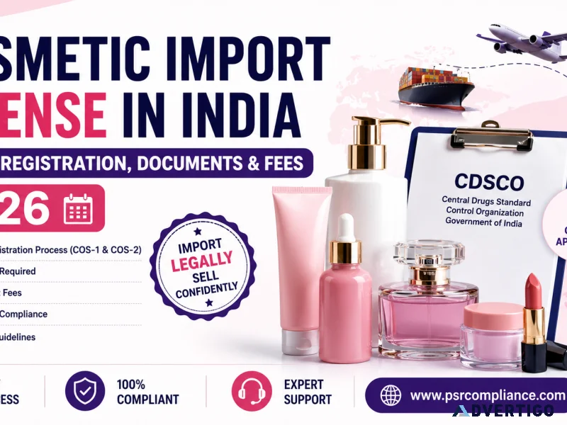 Cosmetic import license in india cdsco registration documents