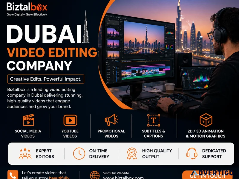 Video editing company in dubai biztalbox