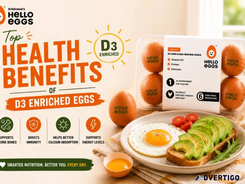 Top health benefits of d3 enriched eggs