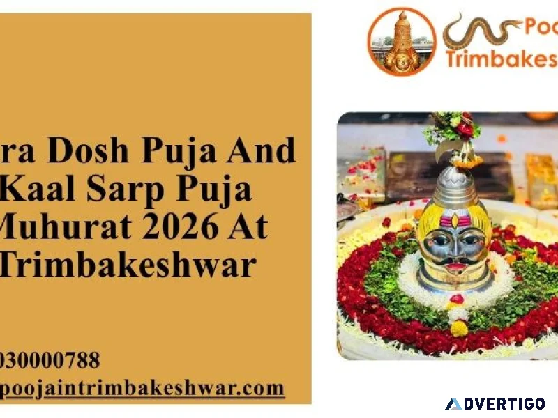 Pitra dosh puja and kaal sarp puja muhurat 2026 at trimbakeshwar