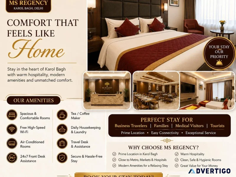 Best hotel in karol bagh comfortable stay