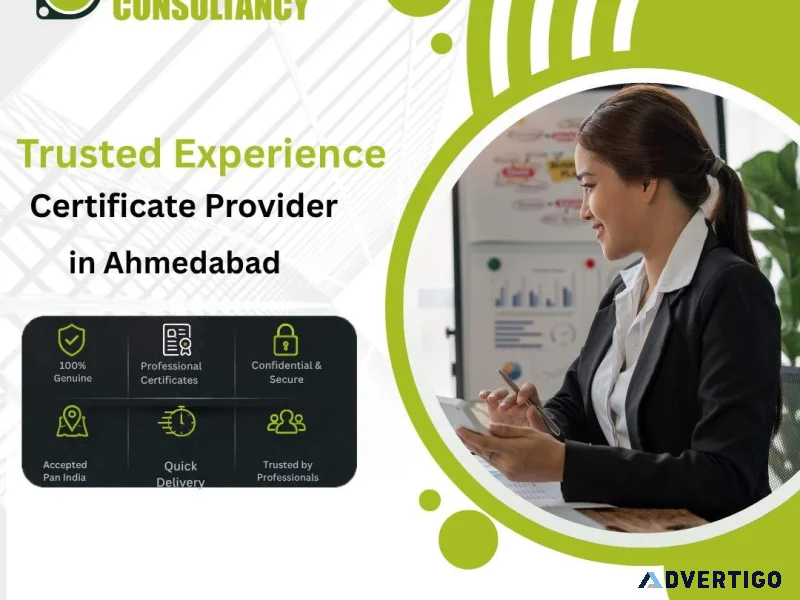 Reliable experience certificate provider in ahmedabad