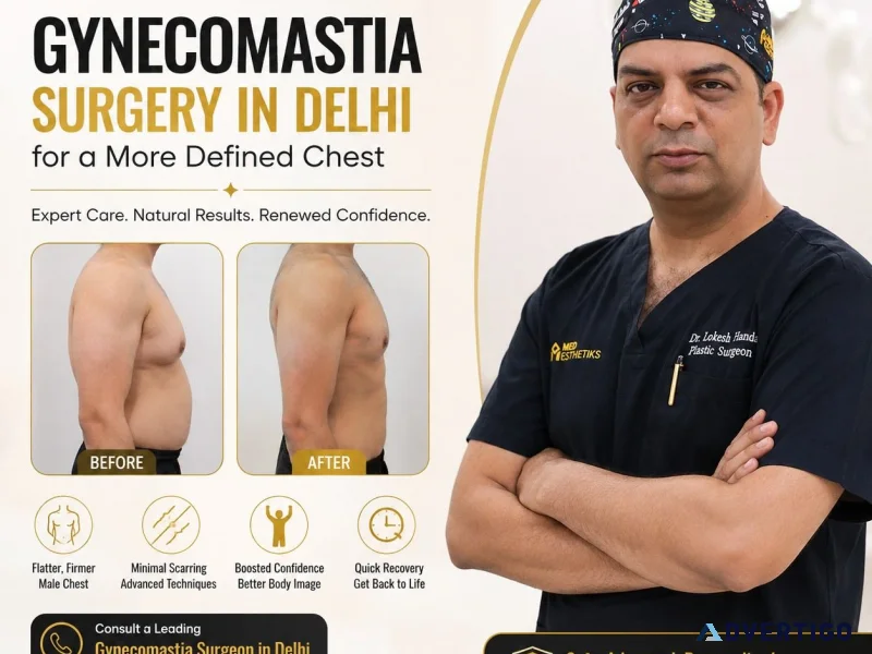 Male breast reduction surgery in delhi expert treatment option