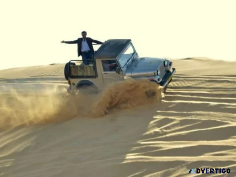 Sand dunes in jaisalmer rajasthan