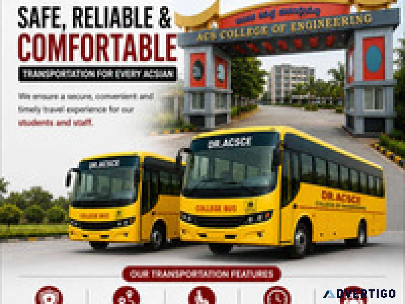 Transportation best engineering colleges in bangalore for pla