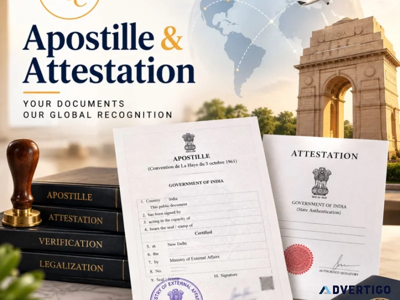 Hrd attestation mea apostille services india