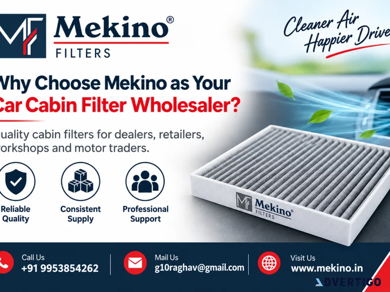 Why choose mekino as your car cabin filter wholesaler