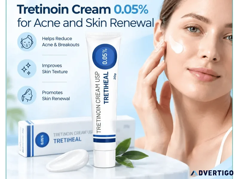 Tretinoin cream 005 for acne and skin renewal
