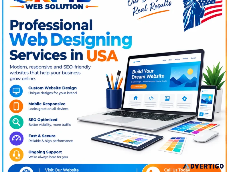 Professional web designing services in usa custom business web