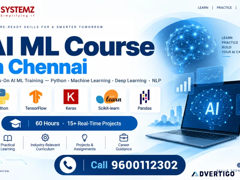 Ai ml course in chennai syllabus tools projects