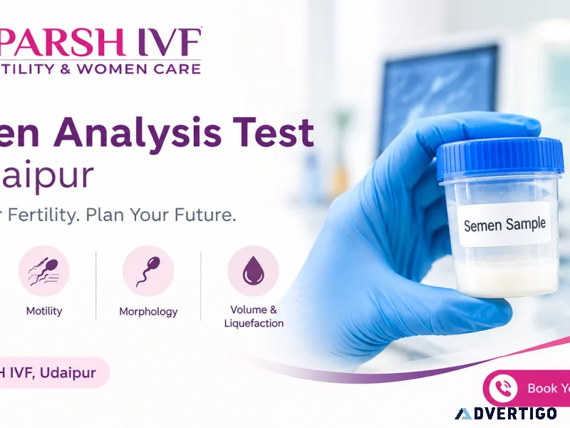 Semen analysis test in udaipur for male fertility
