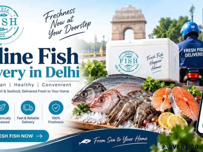 Shop fish from home with online fish delivery services in delhi