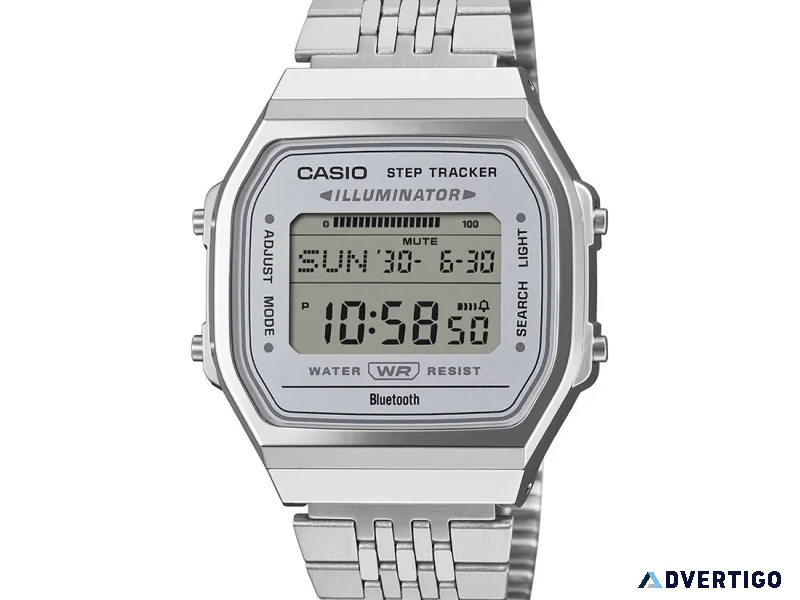Casio silver watch stylish reliable timepieces