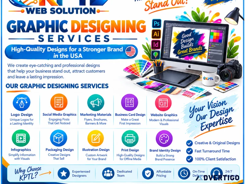 Graphic designing services in usa logo branding creative de