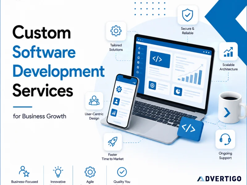Custom software development services for business growth