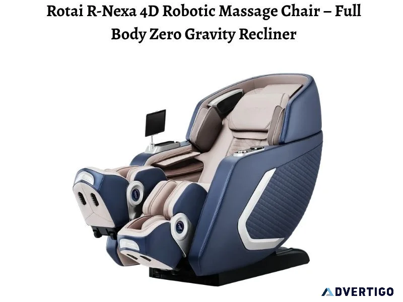 Rotai rnexa 4d robotic massage chair full body zero gravity r