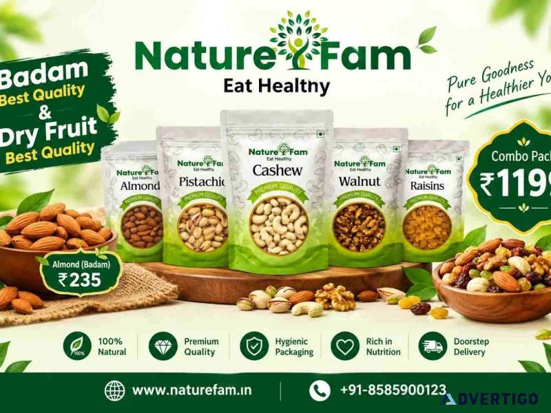 Badam best quality dry fruit best quality naturefam