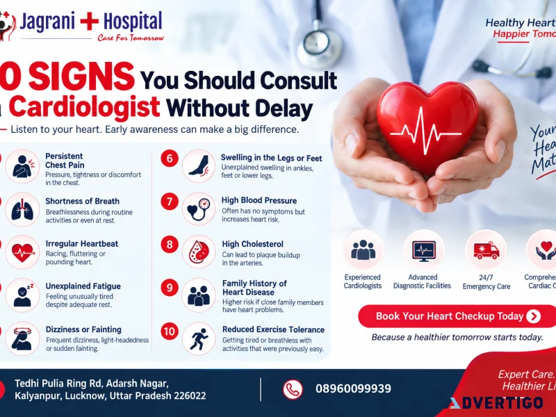 10 signs you should consult a cardiologist without delay