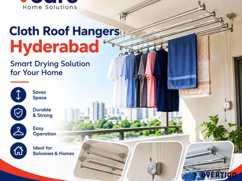 Cloth roof hangers hyderabad for smart clothes drying