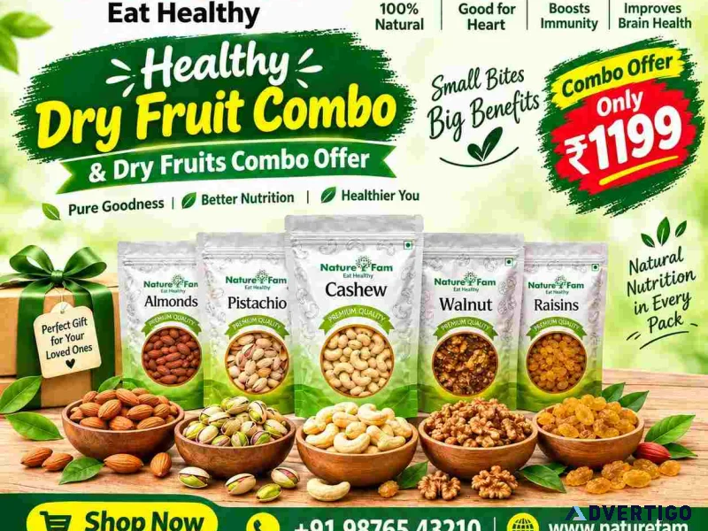 Healthy dry fruit combo dry fruits combo offer naturefam