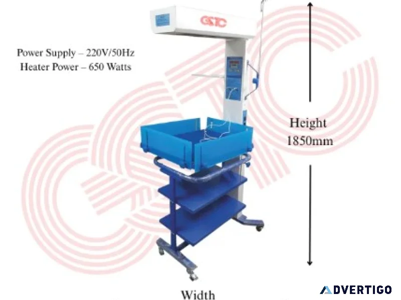 Infant radiant warmer exporter for hospital use