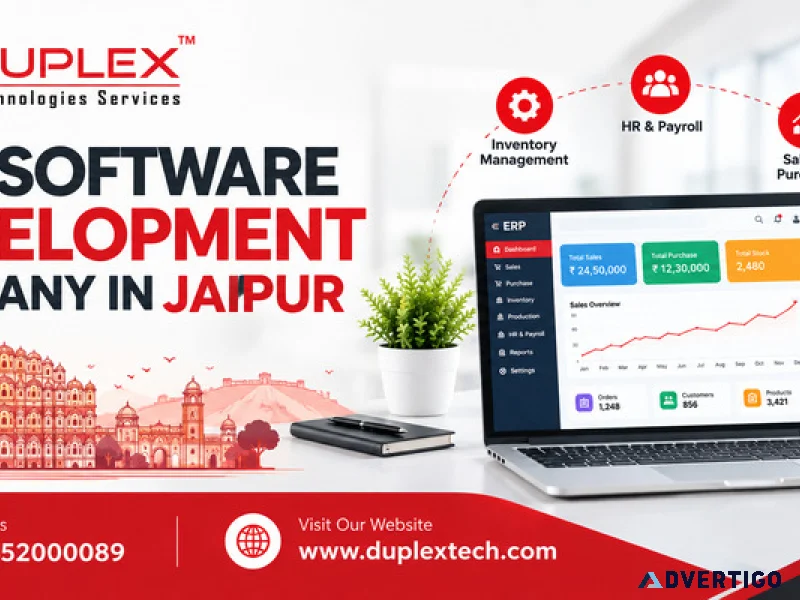Erp software development company in jaipur duplex tech