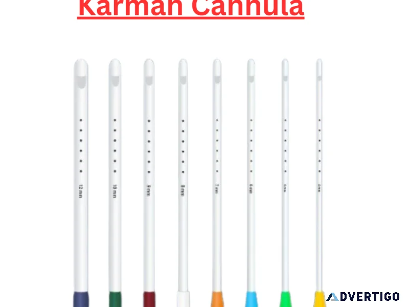 Buy karman cannula from a reliable indian supplier gstc