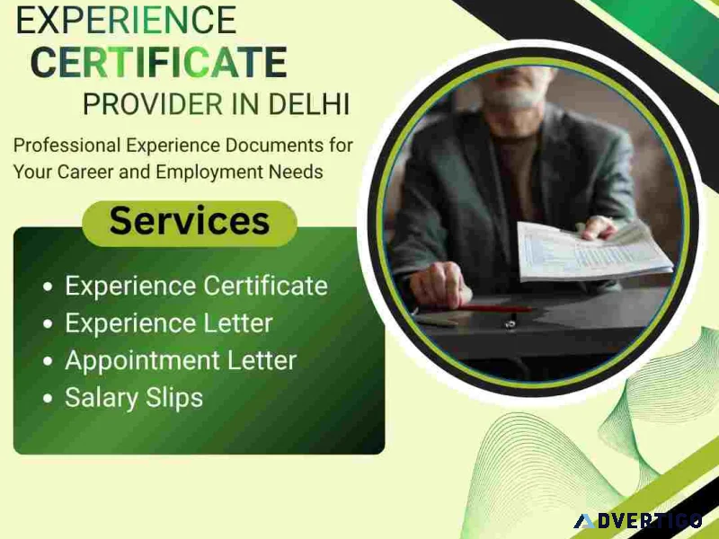 Experience certificate provider