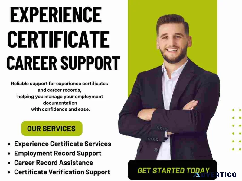 Professional experience certificate provider in punjab