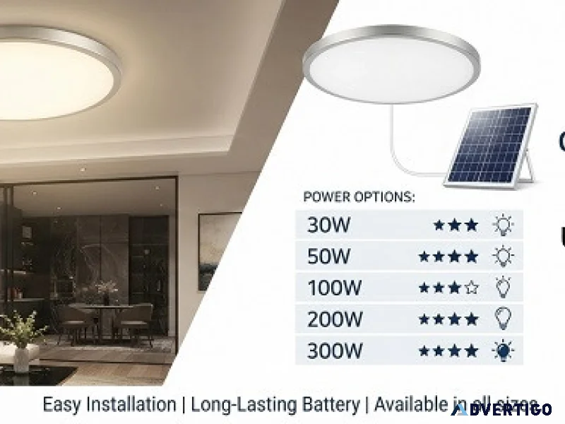 Bright solar ceiling light with remote control south africa