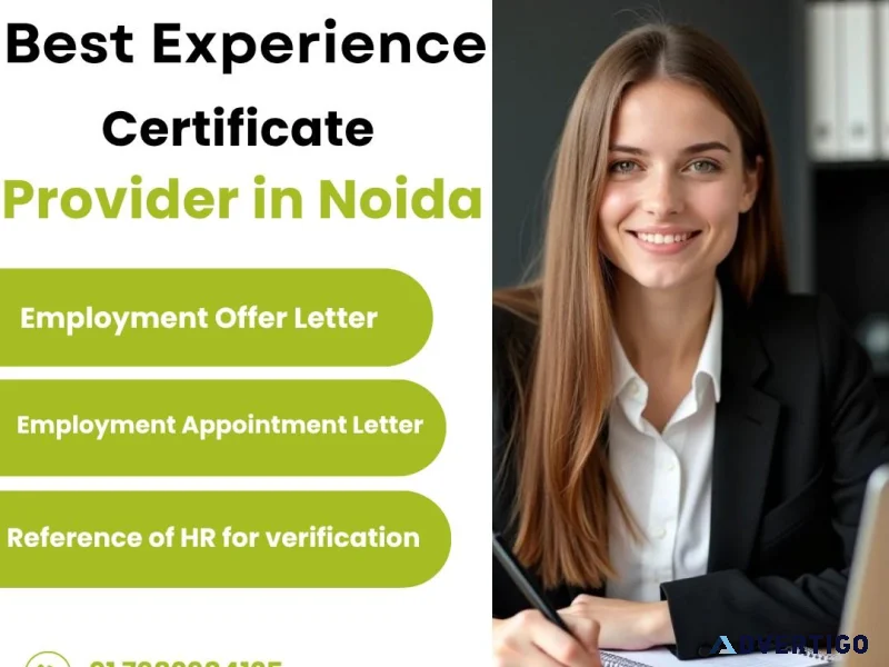 Top experience certificate documentation support in noida