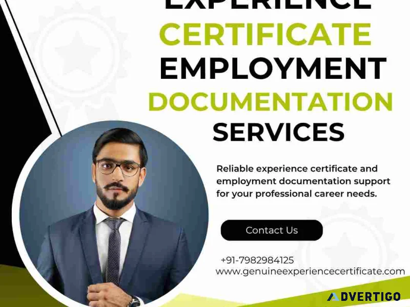 Reliable experience certificate provider in gurgaon