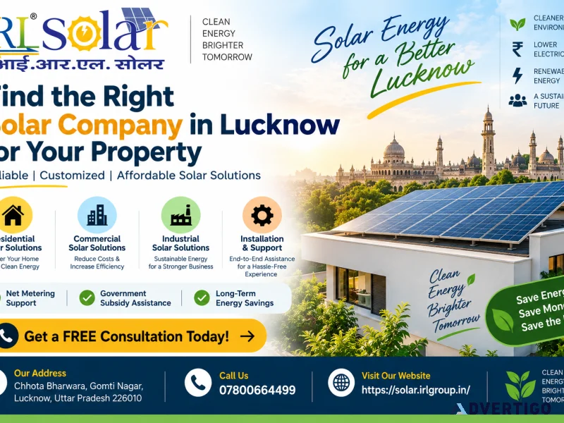 Find the right solar company in lucknow for your property