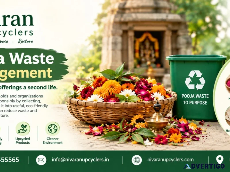Ecofriendly pooja waste disposal services nivaran upcyclers
