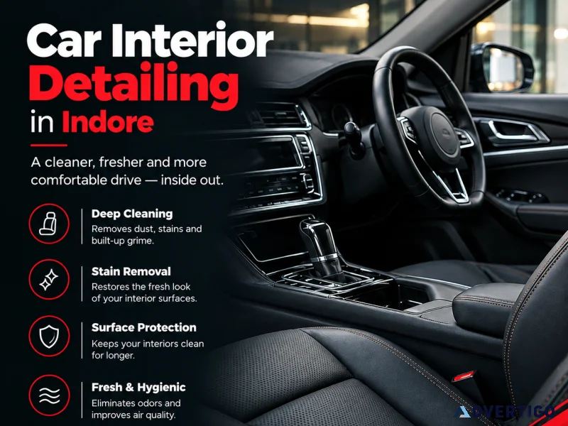 Car Interior Detailing in Indore to Refresh Your Car from Inside