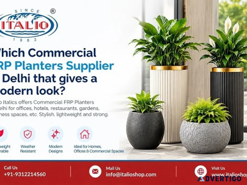 Which commercial frp planters supplier in delhi that gives a mod